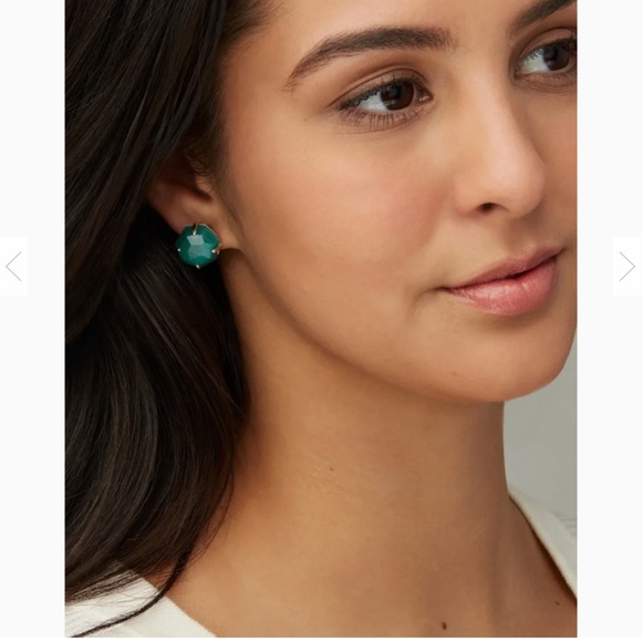 Kendra Scott Ryan Stud Earrings- Rose Gold Drusy - Picture 4 of 4